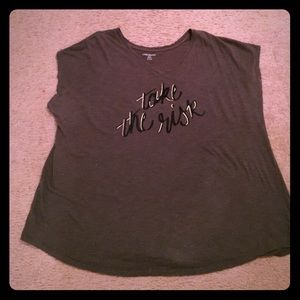 Olive green tee shirt